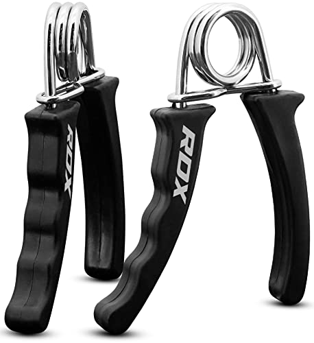 RDX Hand Gripper Finger Strengthener, Grip Strength Trainer, Exerciser for Wrist Forearm and Finger Strength for Athletes, Exercising for Home Gym Training Equipment - size: Single