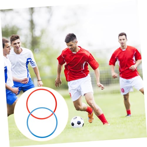 Yardwe 6pcs Soccer Agility Rings Durable Training Equipment for Speed and Footwork for Soccer Football Basketball Agility Drills