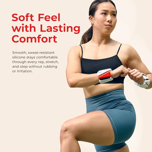 Sunny Health & Fitness Ankle Weights for Women & Men – Adjustable Wrist, Arm & Leg Weights in 1-2 lb Pairs | Ideal for Walking, Pilates, Yoga, Cardio & Strength Training - style: 1 LB