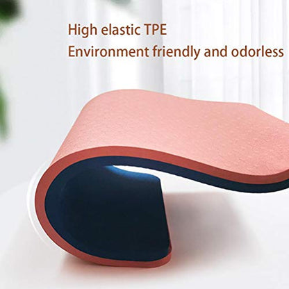 Yoga Mat with High Elasticity, Non Slip Gymnastics Mat Small Size TPE Mat with Cushioning Function for Yoga Pilates Sports Workout