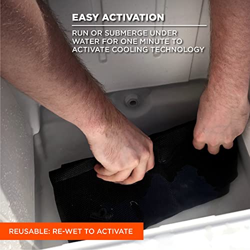 Ergodyne Chill Its 6602 Cooling Towel, Long Lasting Cooling Relief, Gray 29.50" x 13.00" - color: Gray