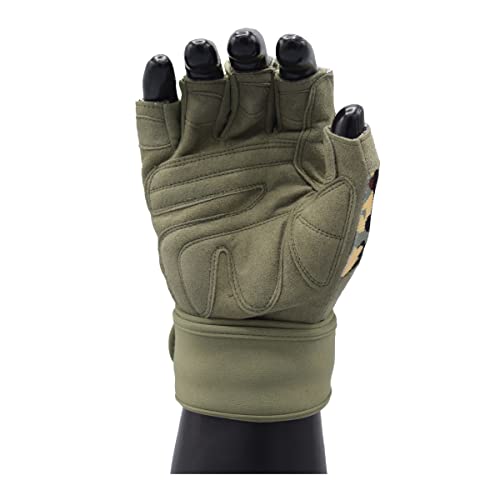 MRX Weightlifting Gloves for Men Workout Gloves Mens Wrist Support Lifting Gloves Male Gym Gloves | Workout Gym Accessories for Men Weight Lifting Fingerless Gym Exercise for Powerlifting