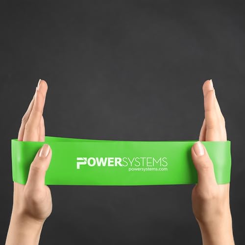 Power Systems Versa Loops Commercial Grade Resistance Bands 10 Pack Color Coded Exercise Loop Bands for Strength Training Physical Therapy Home Gym - style: Light