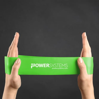 Power Systems Versa Loops Commercial Grade Resistance Bands 10 Pack Color Coded Exercise Loop Bands for Strength Training Physical Therapy Home Gym - style: Light