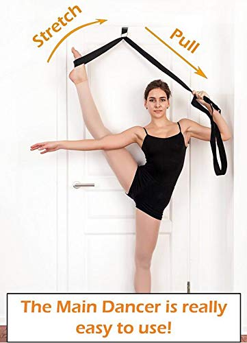 Leg Stretch Band - To Improve Leg Stretching - Easy Install on Door - Perfect Home Equipment For Ballet, Dance And Gymnastic Exercise Flexibility Stretching Strap Foot Stretcher Bands (pink)