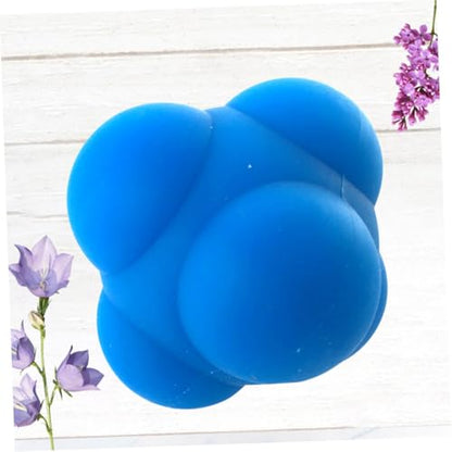 Hexagonal Silicone Reflex Ball for Agility Training Random Bounce Reaction Sphere for Speed and Coordination Bounce Ball for Men and Women Fitness and Rehabilitation