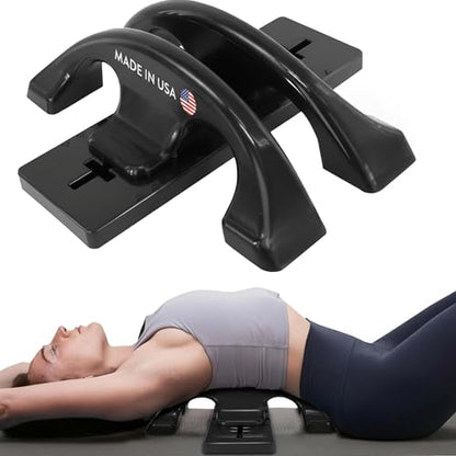 Arch Back Stretcher - Psoas Muscle Release Tool App for Hip Flexor, Back, Glute, Iliacus, and Neck - Spine Decompressor, Trigger Point, and Myofascial Release – Carbon Black