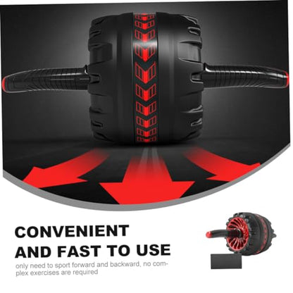 Automatic Rebound Abdominal Exercise Roller with Knee Pad Anti-Skid Steel and Rubber Ab Wheel for Home Fitness Suitable for Fitness Levels