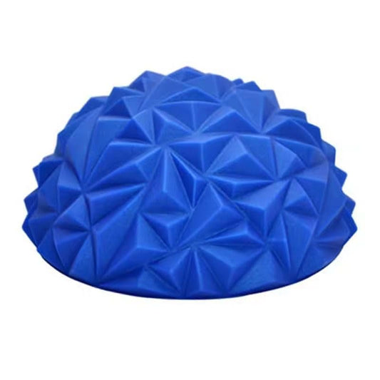 Yoga Half-Ball Trainer - Textured Hemisphere Yoga Ball 16 cm with Foot Massage Surface for Balance Training - Core Stability & Outdoor or Indoor Play - Dual Purpose Exercise & Game Equipment - color: Blue