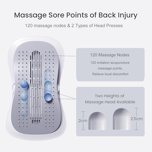 Back Stretcher with Adjustable Arch – Lumbar Stretching Device with Acupressure Nodes, Lower Back Support and Relaxation Tool for Home, Office, and Gym Use - color: MANUAL