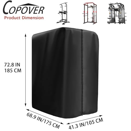 Protective Cover for Home Gym Set, 420D Oxford Gym Rack Cover for Home Exercise Equipment Set, Workout Equipment Protective, UV protection, Waterproof, Dustproof for Indoor or Outdoor