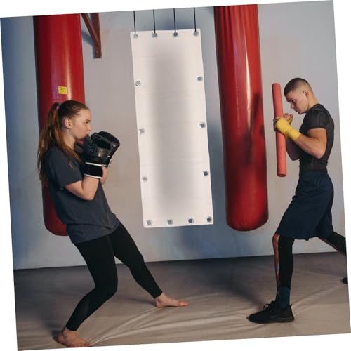 DOITOOL Triplet Boxing Sandbag Empty Wall-Mounted Workout Sandbag 110x40cm Hanging Fitness Punching Bag for Boxing Training and Martial Arts