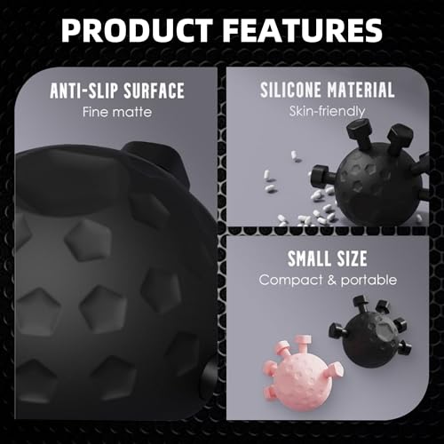 Finger Grip Strengthener,2026 New Hand Forearm Ball Strengthener Wrist Strengthening Guitar Finger Gripper Finger Exerciser Gripper Tool for Gym, Piano and Guitar Training - color: Black