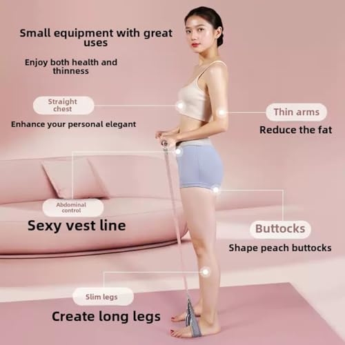 2025 New Yoga Pedal Resistance Fabric Band with Handles Anti-Broken Elastic Sit Up Pull Rope for Strength Training 120lb Full-Body Excercise Band Portable Unisex Resistance Exercise Bands