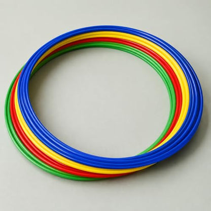 Sports Training Agility Rings, 12 Pack 30cm Speed and Agility Training Equipment, Mixed Colors for Athletes