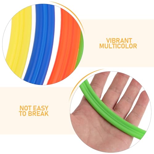 8pcs Agility Rings 12 Inch: Speed Training Equipment - 30cm Plastic Circle Jumping Hoops - Agility Hurdles for Athlete Soccer Football Practice