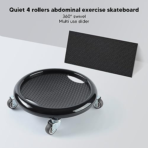 Wheel, Abdominal Wheel Board Ab Workout Equipment Board for Core Workout (Black)
