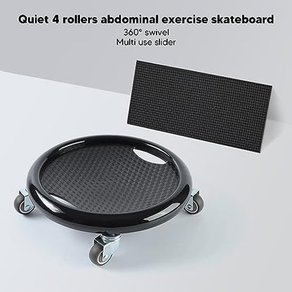 Wheel, Abdominal Wheel Board Ab Workout Equipment Board for Core Workout (Black)