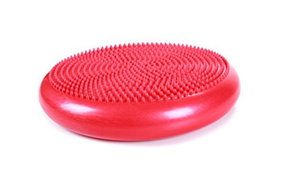 Cando-30-1870 CanDo Inflatable Balance Disc for Balance Training, Proprioception, Strengthening Lower Extremities, Posture, Back Pain, Stress Relief, Restlessness and Anxiety. Red, 14” Diameter - color: Red, size: 13.8" diameter
