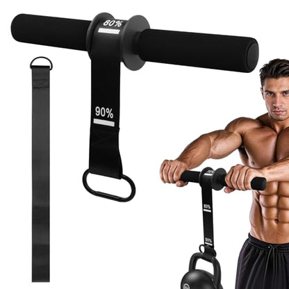 Forearm Strengthener and Wrist Roller with Thick Grip & Adjustable Strap, Ideal for Grip Strength Training, Muscle Building and Rehabilitation
