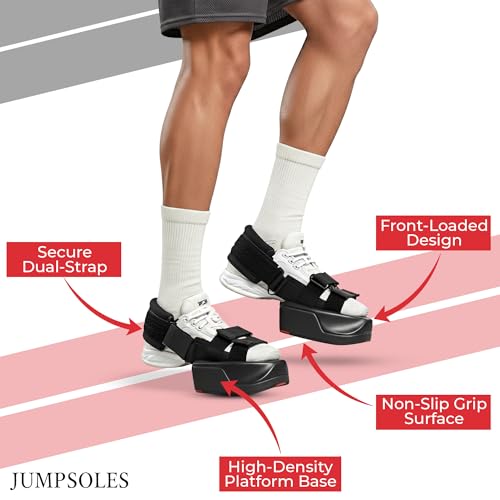 Jump Training System – Vertical Leap Speed & Agility Trainer Improves Foot & Ankle Strength Jump Shoes for Achilles & Plantar Fasciitis Relief - size: US 8-9.5, style: Basic