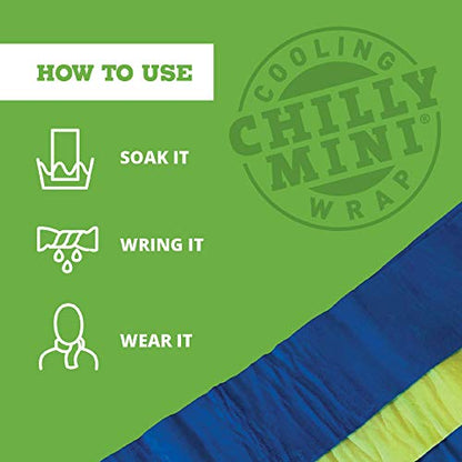 FROGG TOGGS Chilly Mini Cooling Neck Towel, 6 Pack - color: Lime