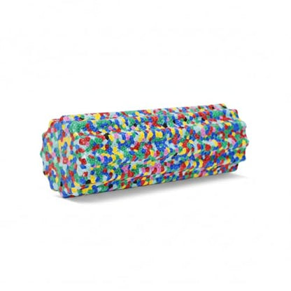 Mini Foam Roller, Gear Textured EPP Foam for Textured Surface, Compact 13-Inch Design for Travel and Gym Bags (1 PC)