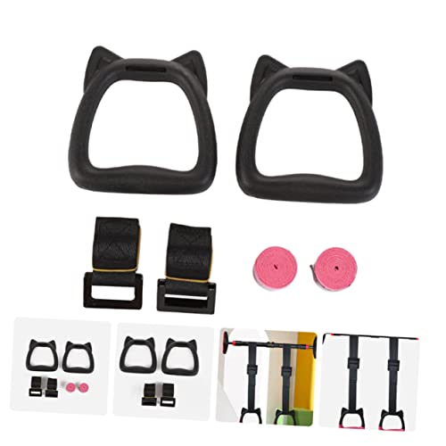 Sosoport Children's Gymnastic Rings with Adjustable Shoulder Straps Professional Indoor Fitness Equipment Set for Kids for Pull-ups and Training Workouts