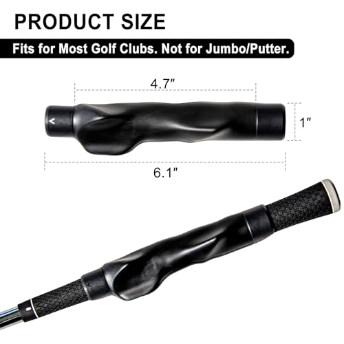 Golf Grip Trainer, Grip Trainer for Golf Clubs - Right Hand Golf Training Aid with Ergonomic Design, Corrects Golf Grip Posture and Improves Swing Accuracy
