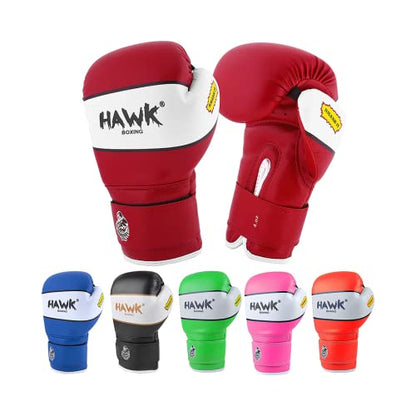 Kids Boxing Gloves for Kids Children Youth Punching Bag Kickboxing Muay Thai Mitts MMA Training Sparring Gloves Red, 6 oz