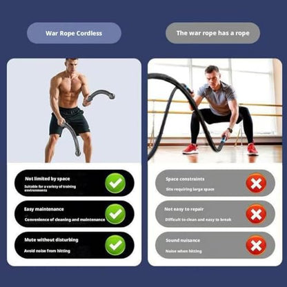 Cordless Ropeless Battle Ropes for Home Gym – Portable Weighted Workout Rope, Cardio & Strength Training, Low-Impact Full Body Exercise Equipment for Men Women, for Home Gym Office