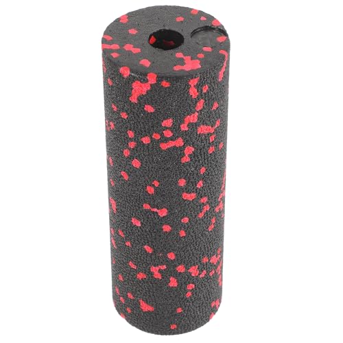 Healeved Compact Foam Roller for Muscle Relaxation, Firm Massage Cylinder, Portable Red Exercise Massager for Backbend and Trigger Point Self-Massage