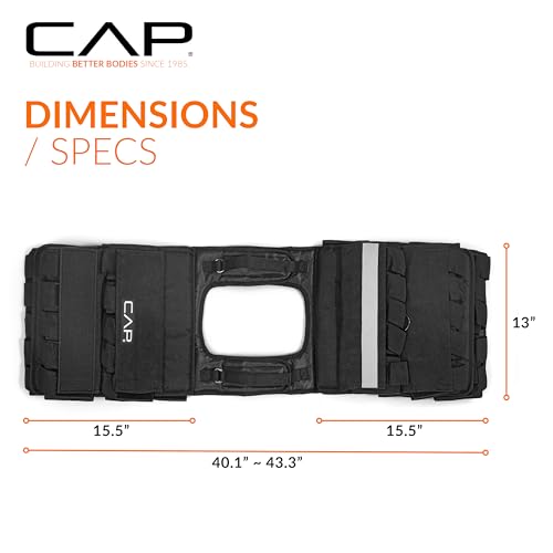 CAP Adjustable Weighted Vest 20–150 lbs for Strength Training, Running & Workouts, Weight Vest for Men & Women, Fitness Training Vest - style: 150lbs