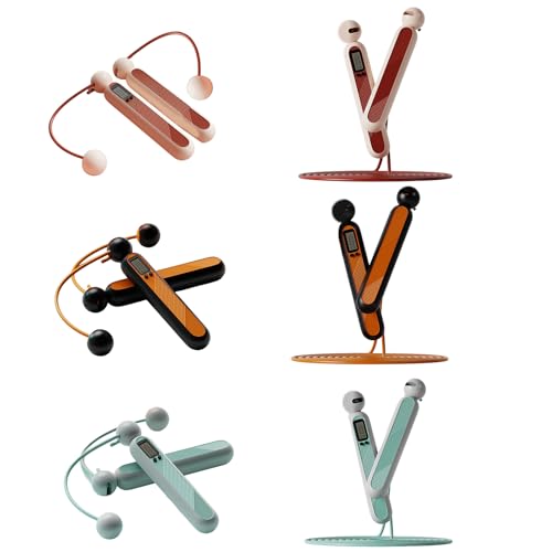 Cordless Jump Rope with Digital Counter Smooth Bearing Rotation Jump Counter Counting Skipping Rope