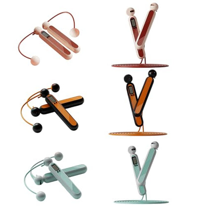 Cordless Jump Rope with Digital Counter Smooth Bearing Rotation Jump Counter Counting Skipping Rope