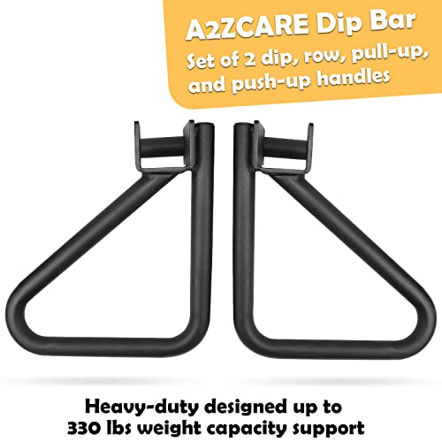 Dip Bar Attachment for Squat Rack - Multi Grip Set of 2 for Strength Training, Pull up, Push up 2x2 inch Power Cage Squat Rack - Pair