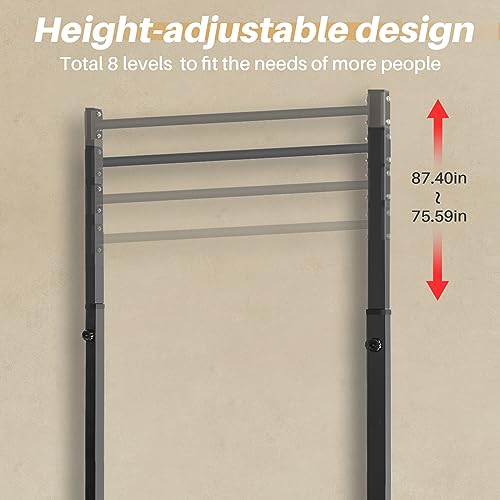 Pull Up Station, Bongkim Power Tower Portable Pullup Bar Station, Pull Up Bar for Home Gym, Pull Up Tower Station 330LBS