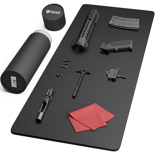 Falko Tactical Gun Cleaning Mat, Gun Mat for Handgun, Rifle and Shotgun - color: Black, size: 48x17