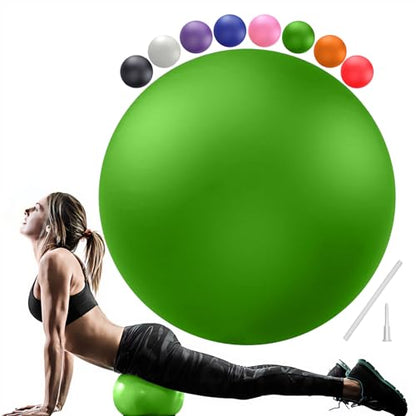 PL-0003 Soft Exercise Ball, Anti-Burst Yoga Ball Chair Supports 2200lbs PL-0003 - color: Green