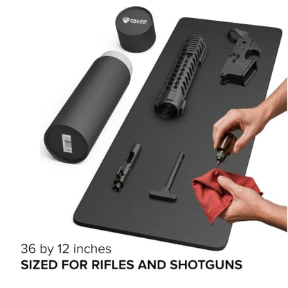 Falko Tactical Gun Cleaning Mat, Gun Mat for Handgun, Rifle and Shotgun - color: Black, size: 36x12