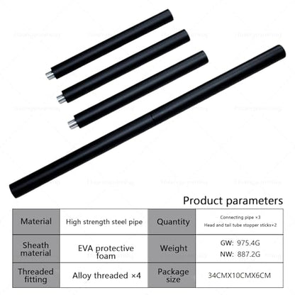 yoga stick is made of sturdy steel that is 5 feet high and an adjustable stretching stick, providing flexibility, agility, and balance. Covered with thick and comfortable foam layer
