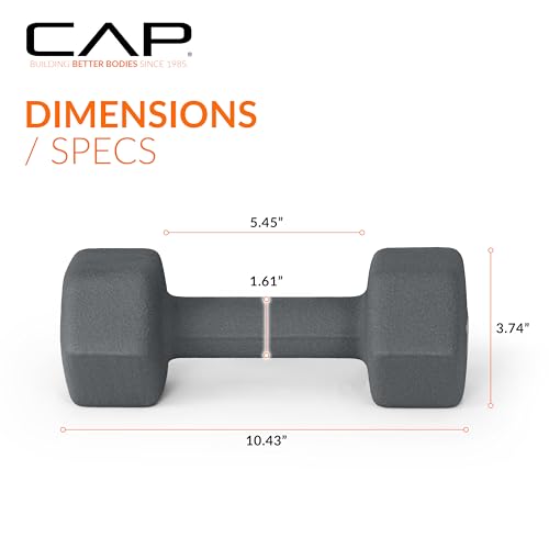 CAP Barbell Neoprene Dumbbell Weights Pairs & Sets | Color Series - style: 15 lb Pair