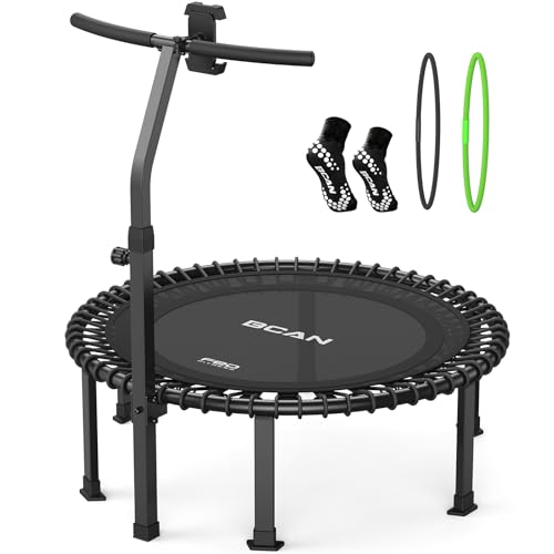 BCAN BT4 Soft Land Pro Adult Bungee Rebounder Trampoline Handle|FED Fitness - color: 38IN-Black
