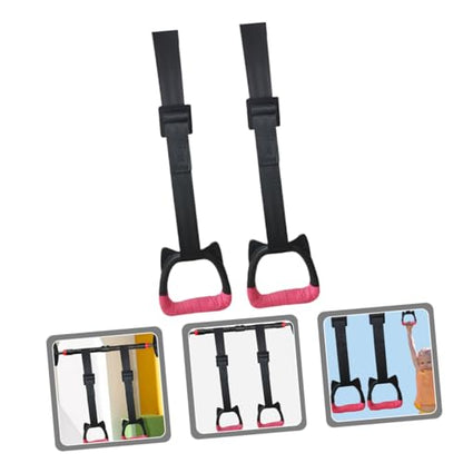 Toddmomy 1pcs Gymnastics Rings Set for Kids，Professional Indoor Gym Pull up Rings with Adjustable Straps Kids Playground Home Exercise Gym Rings