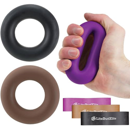 Grip Strength Trainer Kit - Effective Forearm Strengthener for Hand and Finger Exercise, Ideal Exercisers for Gripper Strength and Flexibility