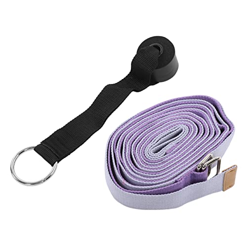 KANASI Yoga Stretching Strap, adjustable fitness band for leg flexibility improvement in gymnastics dance and physical therapy - color: Purple