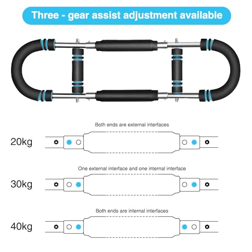 Adjustable U-Shaped Arm Strength Trainer – Portable 2-Level Resistance Band for Forearm, Biceps & Triceps – Ergonomic Grip, Home Gym Equipment (Black)
