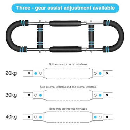 Adjustable U-Shaped Arm Strength Trainer – Portable 2-Level Resistance Band for Forearm, Biceps & Triceps – Ergonomic Grip, Home Gym Equipment (Black)