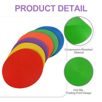 PATIKIL Spot Markers, Non-Slip Floor Dots Agility Markers Flat Field Cone Poly Dot - color: Green