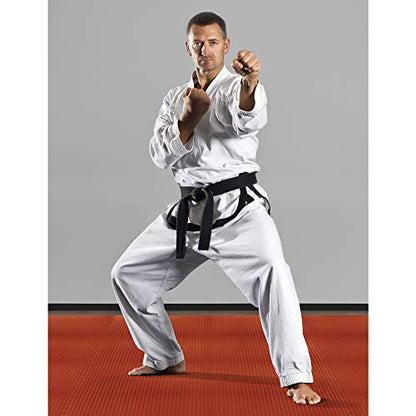 We Sell Mats 1 Inch Thick Martial Arts EVA Foam Exercise Mat, Tatami Pattern, Interlocking Floor Tiles for Home Gym, MMA, Anti-Fatigue Mats, 24 in x 24 in